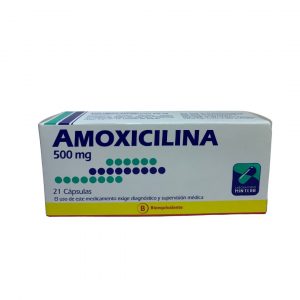 Amoxicilina 500 mg 21 Cápsulas
