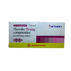Thyrofix 75 mcg Levotiroxina Sódica 50 Comprimidos