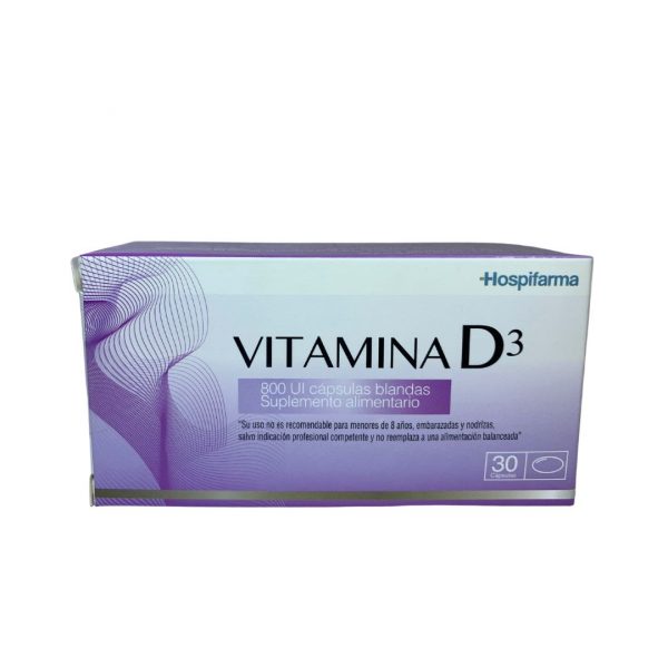 Vitamina D3 800 UI 30 Cápsulas Blandas
