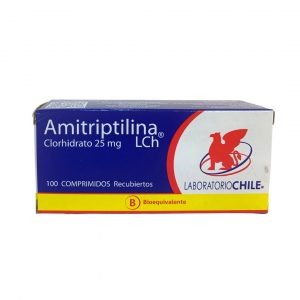 Amitriptilina 25mg Caja x 100 Tabletas