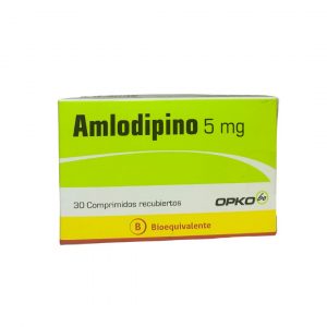 Amlodipino 5mg Caja x 30 Comprimidos