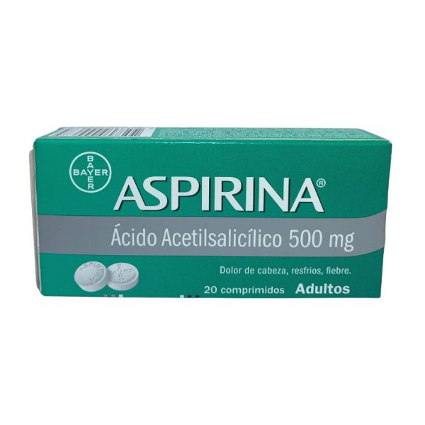 Aspirina 500mg Caja x 20 Tabletas