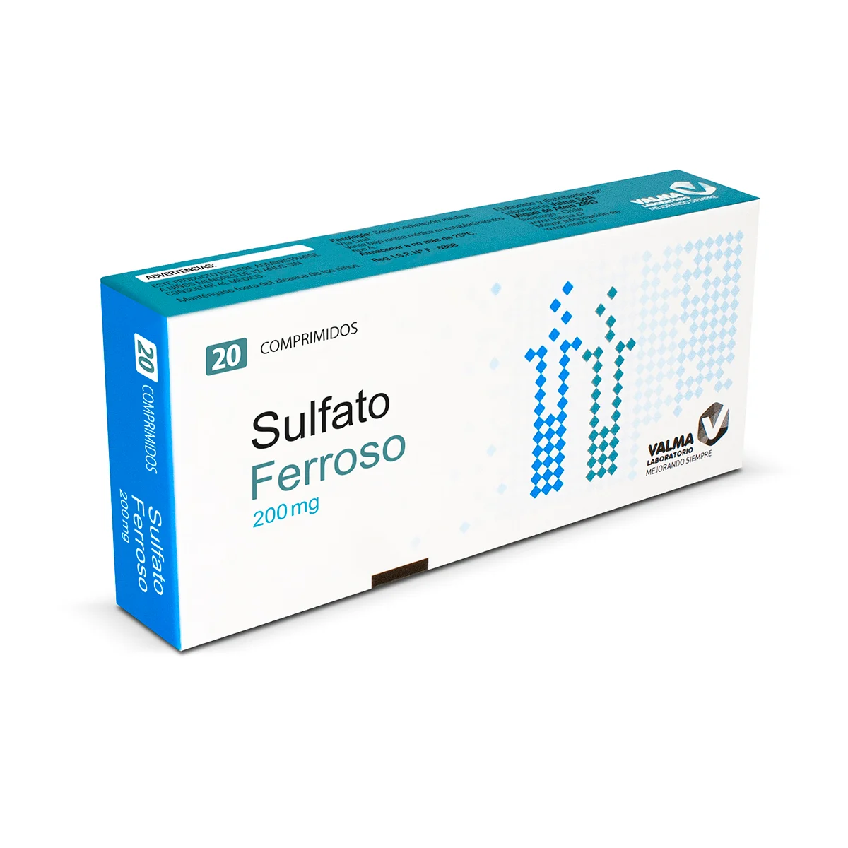 Sulfato Ferroso 200 mg x 20 Comprimidos