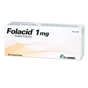 Folacid Ácido Folico 1mg X 30 Comprimidos