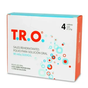 T.R.O. Sales Rehidratantes Cloruro De Sodio 20 GR 4 x Sobres