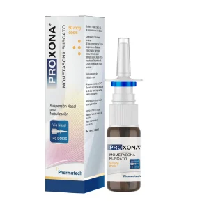 Proxona Mometasona Furoato 50 mcg/Dosis x 15 mL Suspension Nasal para Nebulizacion