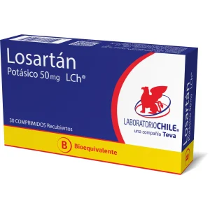 Losartán Potásico 50 mg x 30 Comprimidos Recubiertos