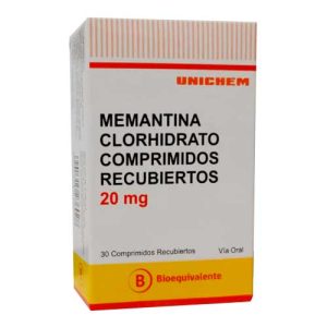 Memantina 20 mg X 30 Comprimidos Recubiertos