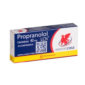 Propranolol 40mg X 20com.