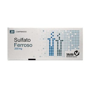 Sulfato Ferroso 200mg X 20com.