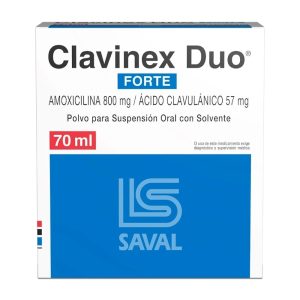 Clavinex Duo Forte 800/57mg X 70ml.