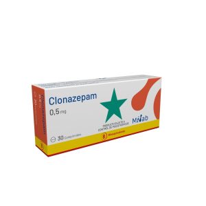 Clonazepam 0.5mg X 30com.