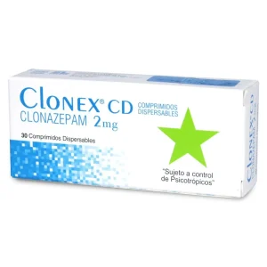 Clonazepam 2.0mg X 30com.