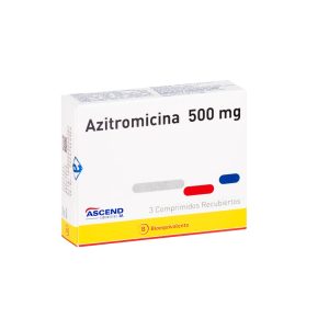 Azitromicina 500mg X 3com.