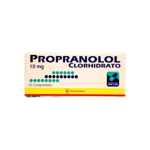 Propranolol 10mg X 20com.