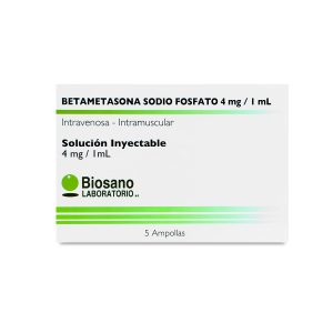 Betametasona 4mg/ml X 5 Ampollas