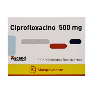 Ciprofloxacino 500mg X 6com.rec.