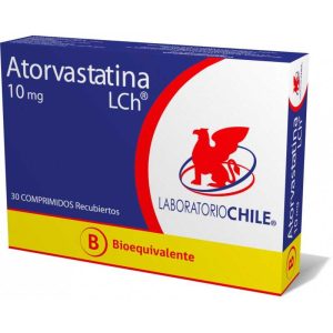 Atorvastatina 10mg X 30com.