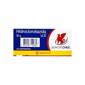 Hidroclorotiazida 50mg X 20com.