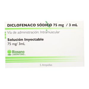 Diclofenaco 75mg/3ml X Ampolla