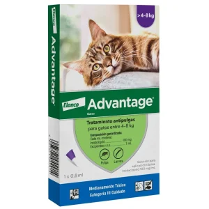 Advantage Gatos > 4-8 Kg X Unidad (pipeta)