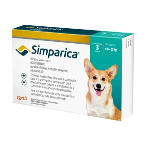 Simparica 40mg X 3com (10-20 Kg)