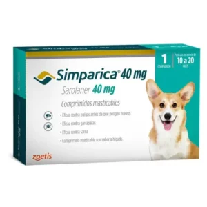 Simparica 40mg X 1com (10-20 Kg)