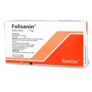 Folisanin 1mg X 30com. Folico