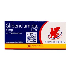 Glibenclamida 5mg X 60com.