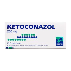 Ketoconazol 200mg X 10com.