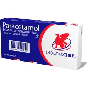 Paracetamol 125mg X 6 Supositorios