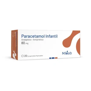 Paracetamol 80mg X 20com.