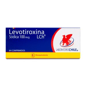 Levotiroxina 100mcg X 100com.
