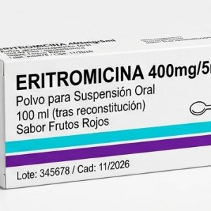 Eritromicina polvo 400mg/5ml