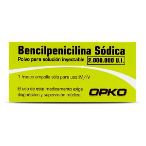 Bencilpenicilina sódica 2000000 UI 1 ampolla