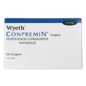 Conpremin estrógenos conjugados naturales 0,3mg 28 grageas