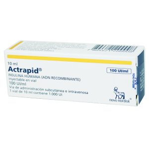 Actrapid insulina 10ml 100 ul/ml 1 vial