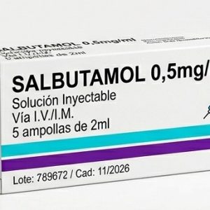 Salbutamol 0,5mg/ml ampolla
