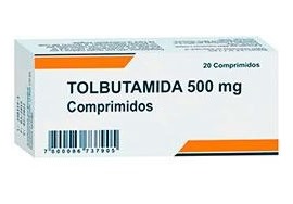 Tolbutamida 500mg x 20 comp