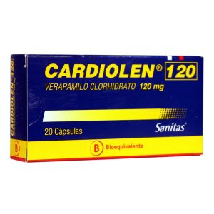 Cardiolen Verapramilo clorhidrato 120mg x 20 caps