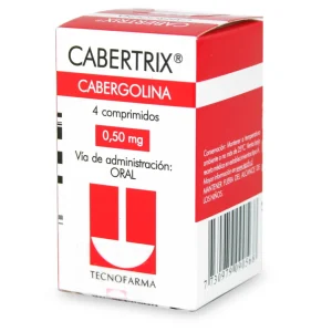 Cabertrix Cabergolina 0,5 mg X 4 Comprimidos