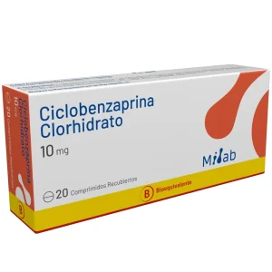 Ciclobenzaprina 10 mg X 20 Comprimidos Recubiertos