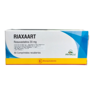 Riaxaart Rosuvastatina 20mg X 60com.rec