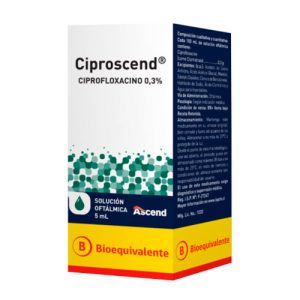Ciproscend Ciprofloxacino 0.3% Solucion Oft X 5ml