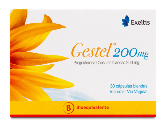 Gestel Progesterona 200 mg X 30 Cápsulas