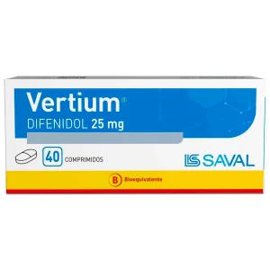 Vertium Difenidol 25 mg X 40 Comprimidos
