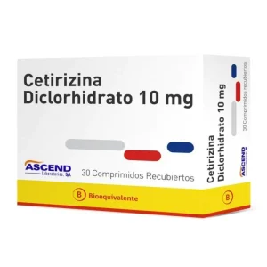 Cetirizina 10 mg X 30 Comprimidos
